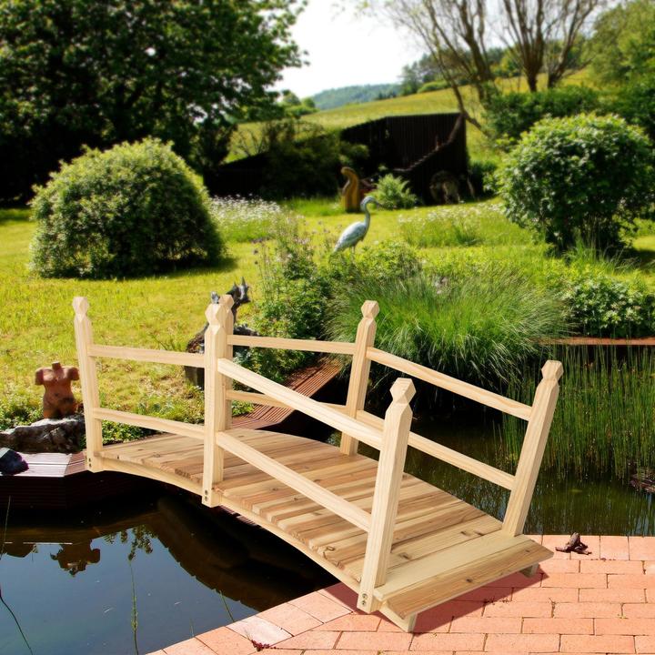 Actual product image tectake Garden bridge 137 cm long
