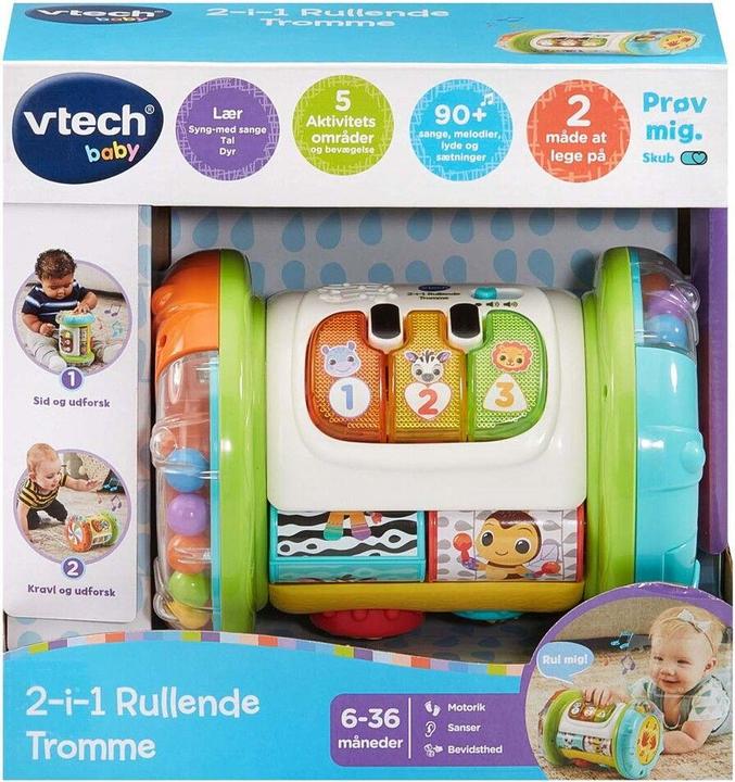 Produktbild VTech 2- In 1 Rolling Explorer Drum DK (950-562632)