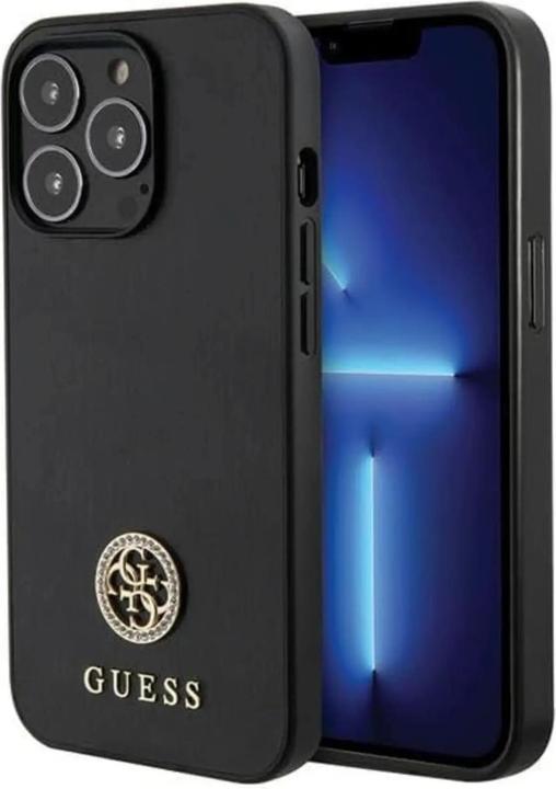Produktbild Guess GUHCP13XPS4DGPK iPhone 13 Pro Max 6.7" czarny/black hardcase Strass Metal Logo (Apple iPhone 13 Pro Max)