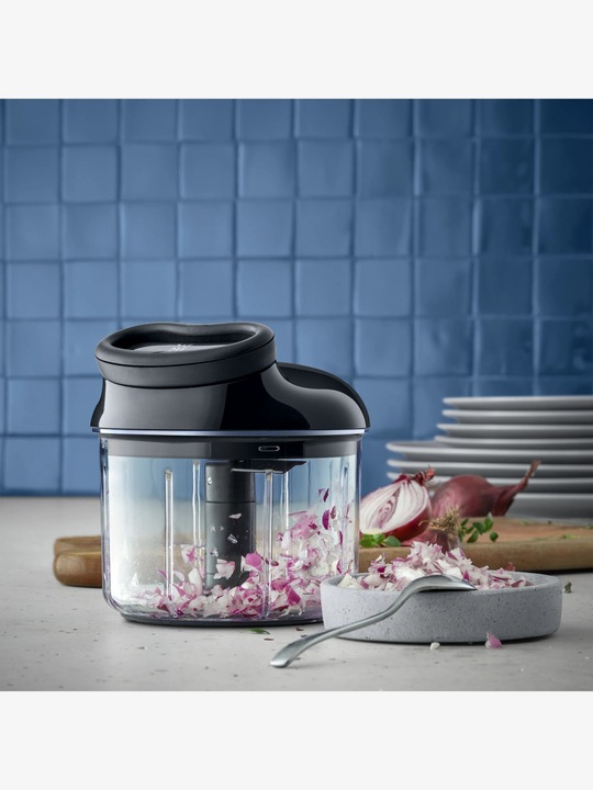 Produktbild WMF Multizerkleinerer Gemüseschneider manuell Seilzug 900ml ideal Zwiebeln Gourmet (900 ml)