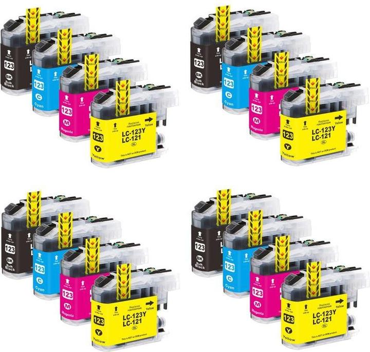Produktbild Hermex Kompatible Tintenpatrone XL für Brother MFC-J4510DW (M, BK, C, Y)