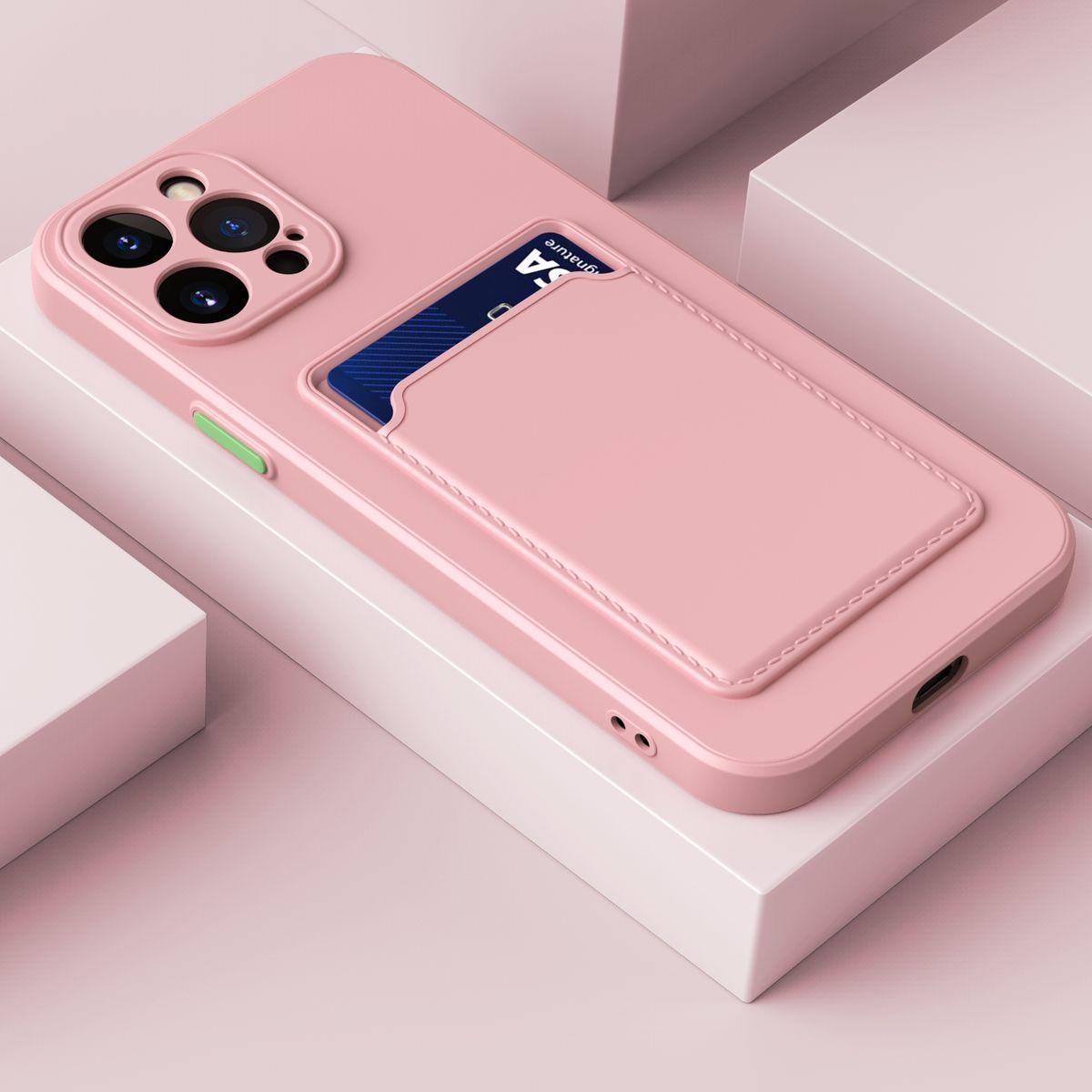 Thumbnail - König Design Schutz Handy Hülle für Apple iPhone 15 Case Back Cover Etuis Bumper Kartenfach (Apple iPhone 15), Smartphon...