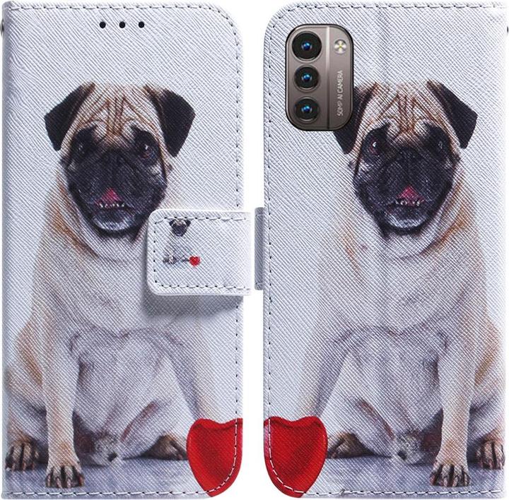 Actual product image Cover-Discount Nokia G11 / G21 - Leather Case Dog (Nokia G11, Nokia G21)
