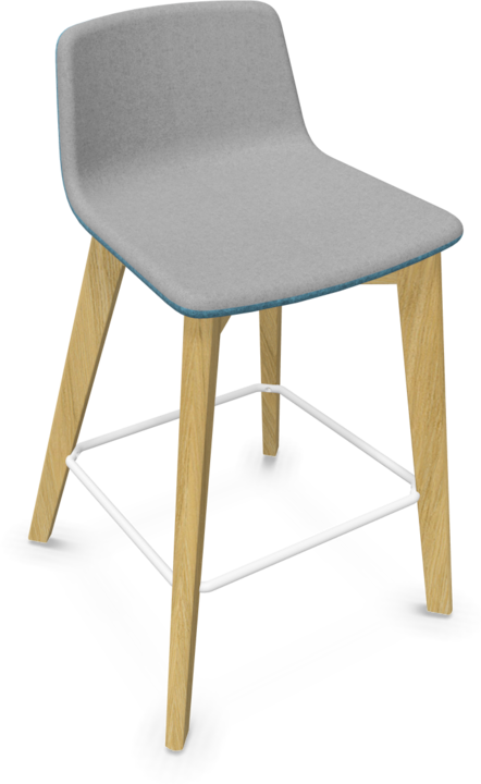 Grey, light blue melange, White, Ash natural light grey stained