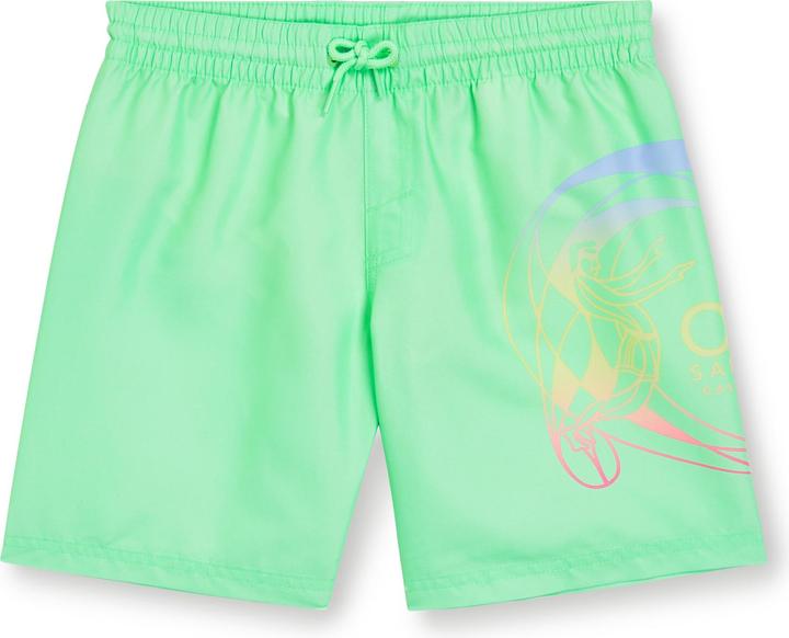 Neon Green Circle Surfer Gradient Panel