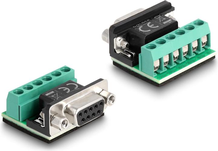 Actual product image Delock Adapter USB 2.0 type-A to 1 x serial RS-422/485 plug with 6 pin terminal block adapter 5 V 1.8 m (1.80 m)