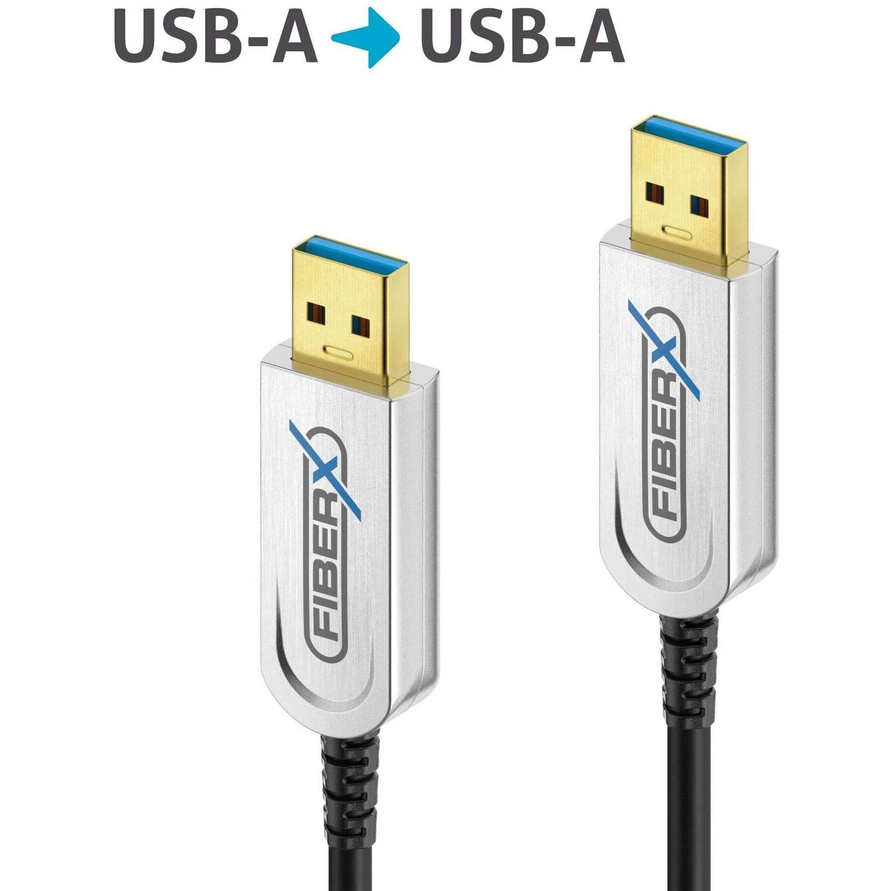 Thumbnail - Purelink Serie - USB 3.1 Glasfaser Kabel - USB-A USB-A - 12m (12 m, USB 3.2 Gen 1), USB Kabel