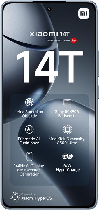 Immagine prodotto Xiaomi Pacchetto di lancio 14T + Monitor da gioco curvo da 30 pollici (256 GB, Blu Titano, 6.67", Doppia SIM, 5G)