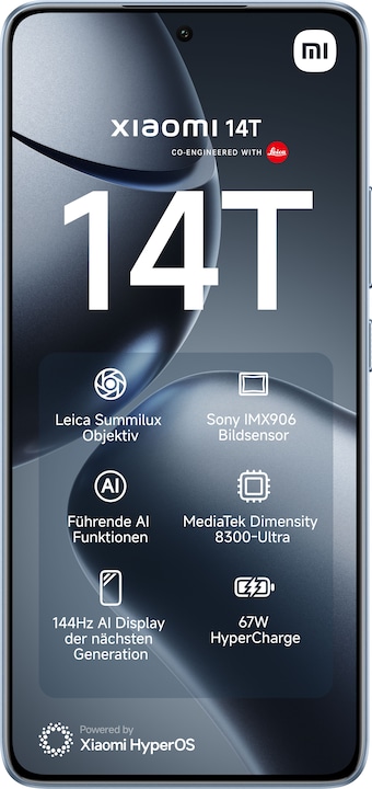 Produktbild Xiaomi 14T + Curved Gaming Monitor 30" Launch Bundle (256 GB, Titan Blue, 6.67", Dual SIM, 50 Mpx, 5G)