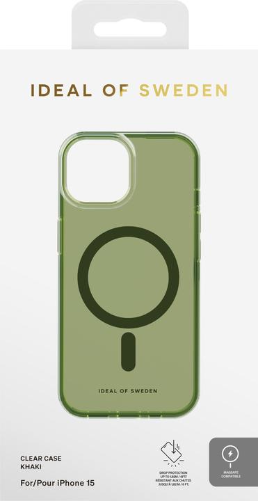 Image du produit iDeal Of Sweden Magsafe Designer Couverture rigide Kaki (Apple iPhone 15)