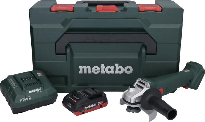 Actual product image Metabo W 18 L 9-125 Battery angle grinder 18 V 125 mm + 1x battery 4.0 Ah + charger + metaBOX (125 mm)