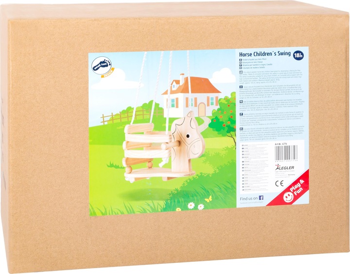 Actual product image small foot Child's swing horse