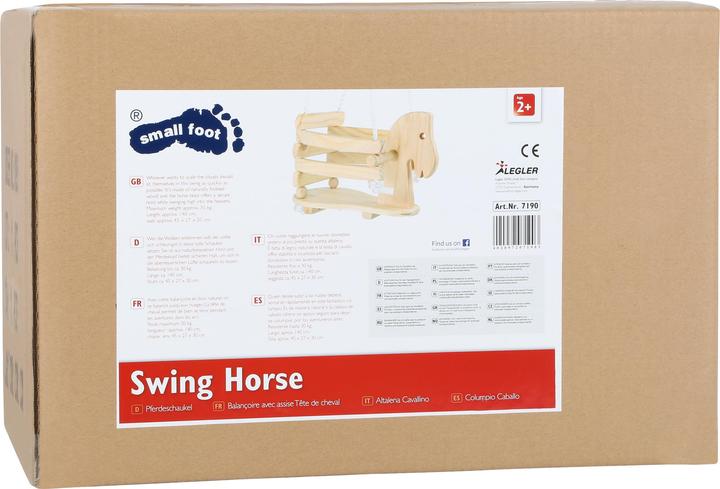 Actual product image small foot Horse swing