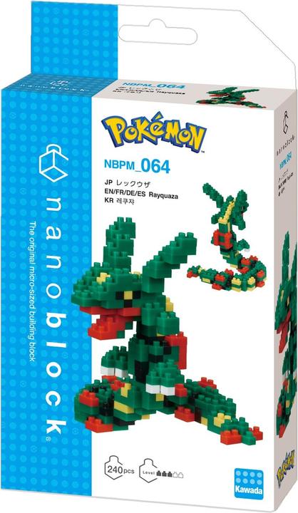 Actual product image Pokémon Rayquaza Nanoblock