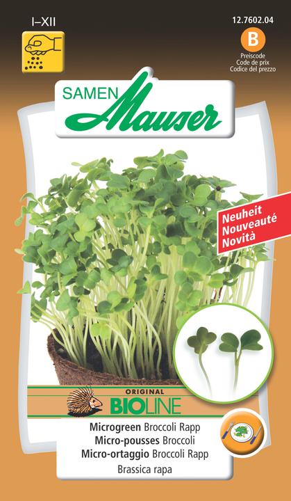 Produktbild Samen Mauser Microgreen Broccoli Rapp (Gemüsesamen)