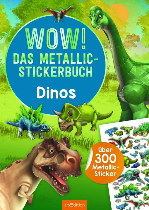 Produktbild WOW! Das Metallic-Stickerbuch - Dinos