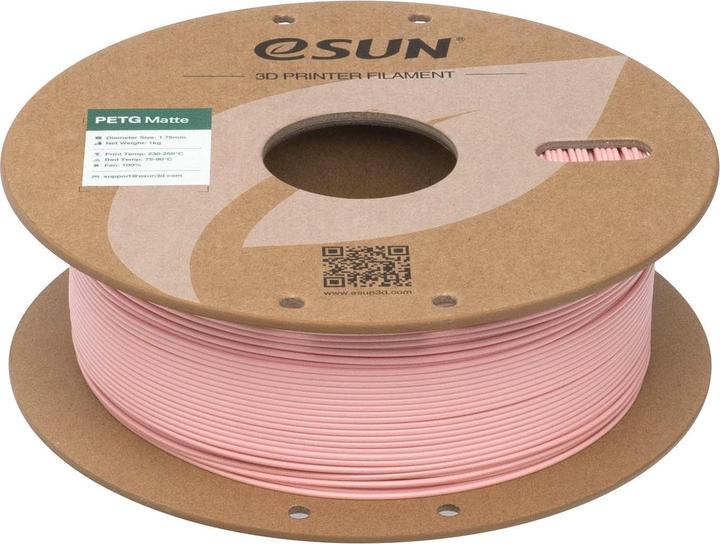 Produktbild eSUN Filament PETG-Matte Pfirsich 1.75 mm 1 kg (PETG, 1.75 mm, 1000 g)