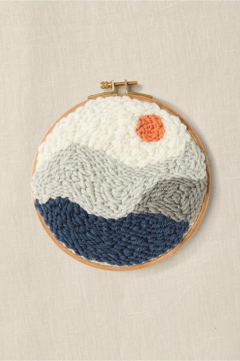 Produktbild DMC Stickset Mindful Making Berggipfel, Ø 15.7 cm