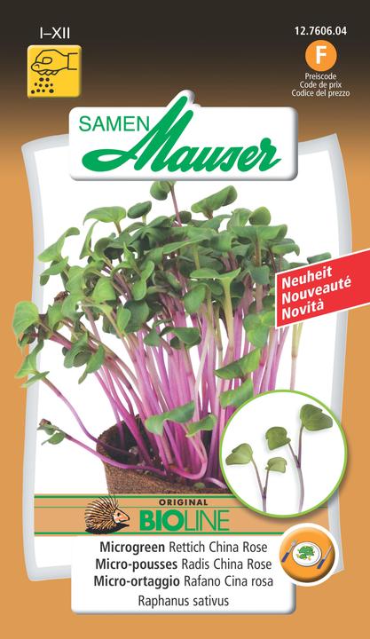 Produktbild Samen Mauser Microgreen Rettich China Rose (Gemüsesamen)