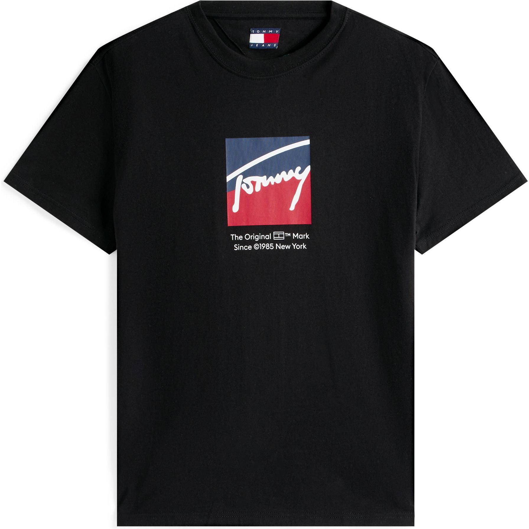 Tommy Jeans, Uomini, Maglietta, Tjm Reg Rwb Dna Tee, Nero, (XL)