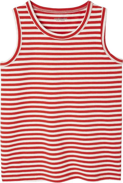 Actual product image Vertbaudet Bio-Kollektion: 3er-Pack Jungen Trägershirts mit Ringelmuster (110)