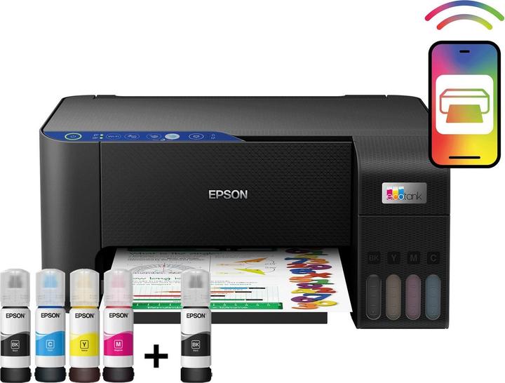 Actual product image Epson Printer EcoTank L3251 A4, Colour, MFP, WiFi (Colour)