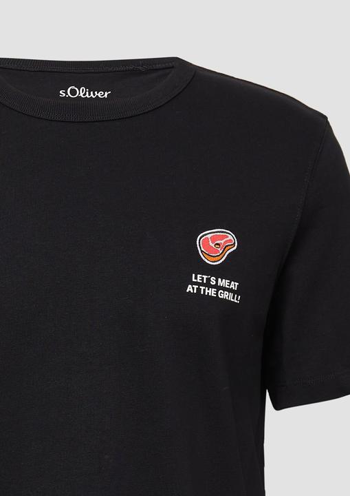 Produktbild S.Oliver T-Shirt T-Shirt mit Grill-Motiv (XXL)