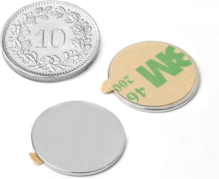 Immagine prodotto Supermagnete Scheibenmagnet selbstklebend (Folie) (10x)