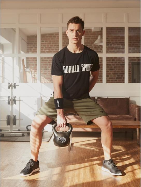 Actual product image Gorilla Sports Kettlebell plastic (1 x 8 kg, 1 x 10 kg, 1 x 12 kg)