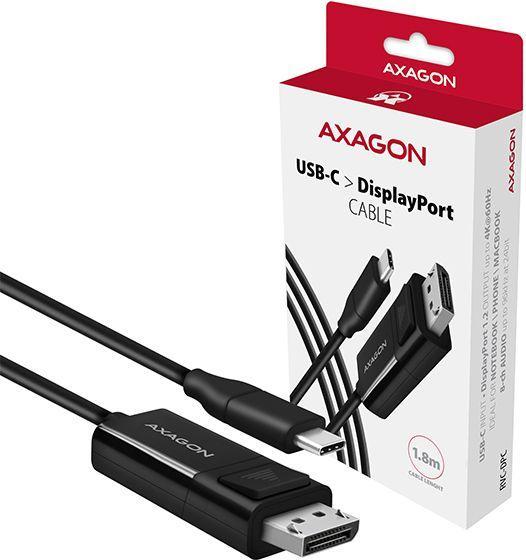 Actual product image Axagon RVC-DPC USB-C to DisplayPort cable, 1.8 m, 4K/60Hz (1.80 m)
