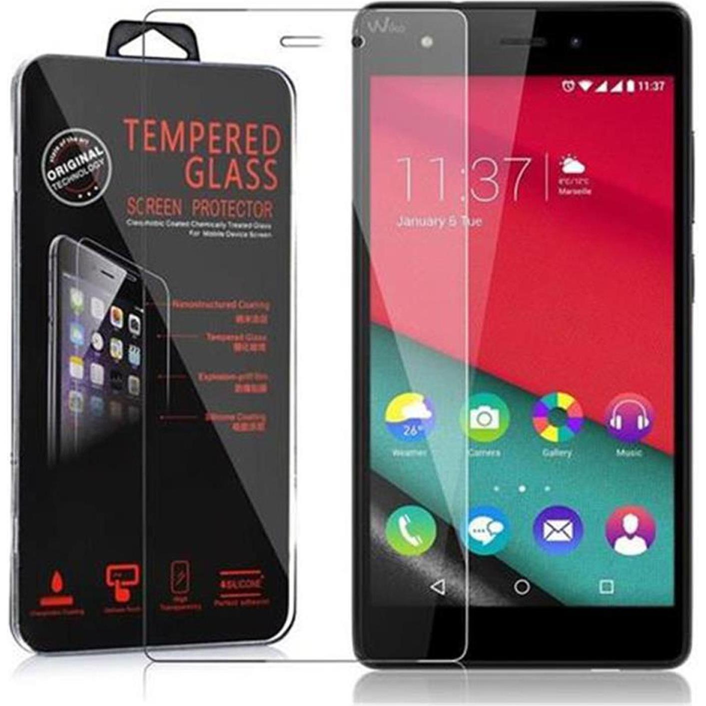Cadorabo Displayschutzglas (1 Stück, Wiko Pulp 4G), Smartphone Schutzfolie, Transparent