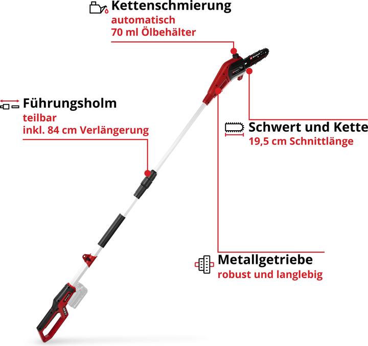 Produktbild Einhell GE-CT 18 Li (1x 2,5Ah) Akku-Rasentrimmer Akku Akku-Rasentrimmer Einstel (Kunststoffmesser)