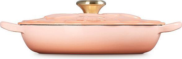 Produktbild Le Creuset Gourmet Profitopf SIGNATURE BLUME Peche (26 cm, Bratpfanne, Kochtopf, Gusseisen)