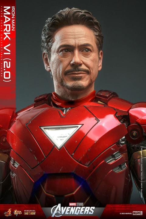Actual product image Hot Toys Marvel's - The Avengers "Iron Man Mark VI (2.0)" 1/6 Diecast Action Figure 1/6