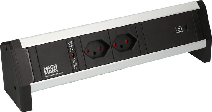Image du produit Bachmann Multiprise de table DESK 1, 2x T13, 1x USB C (2 x, Type 13, USB-A, USB-C)