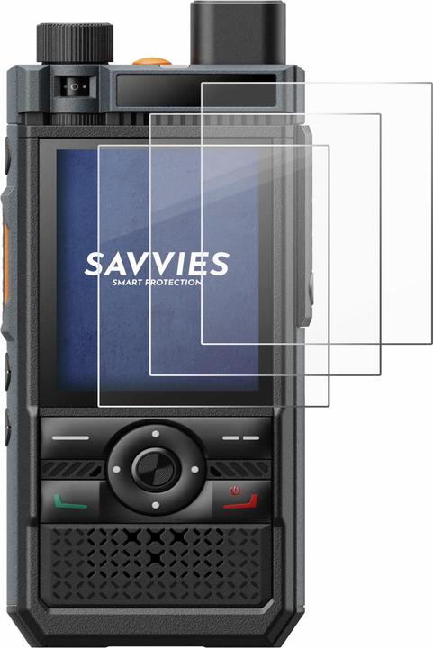 Actual product image Savvies 3x Smart Glass - 9H Hybrid Glass Screen Protector for Hytera P50