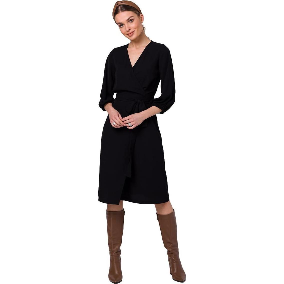 Stylove, Damen, Kleider, Alltagskleid, Schwarz, (XL)