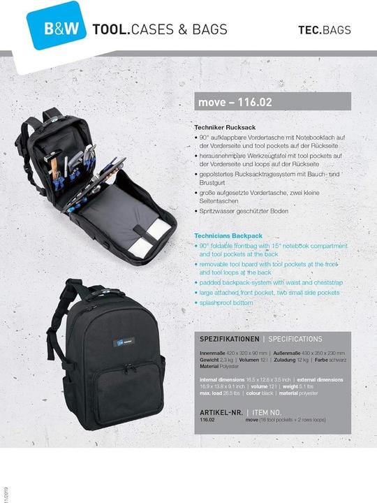 Produktbild B&W International Tec Bag Type Move (1 Teil)
