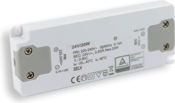 Immagine prodotto Isoled Trasformatore LED 24V/DC, 0-20W, ultraslim