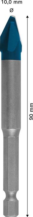 Image du produit Bosch Professional Zubehör Foret EXPERT HEX-9 HardCeramic, 10 x 90 mm (10 millimètres)