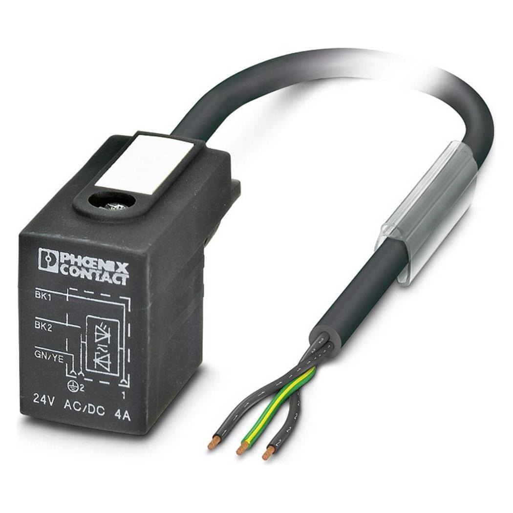 Phoenix Contact Grigio/Nero Sac-3P- 3,0-Pur/B-1L-Z Contenuto:, Cavo + Spina Elettrica,
