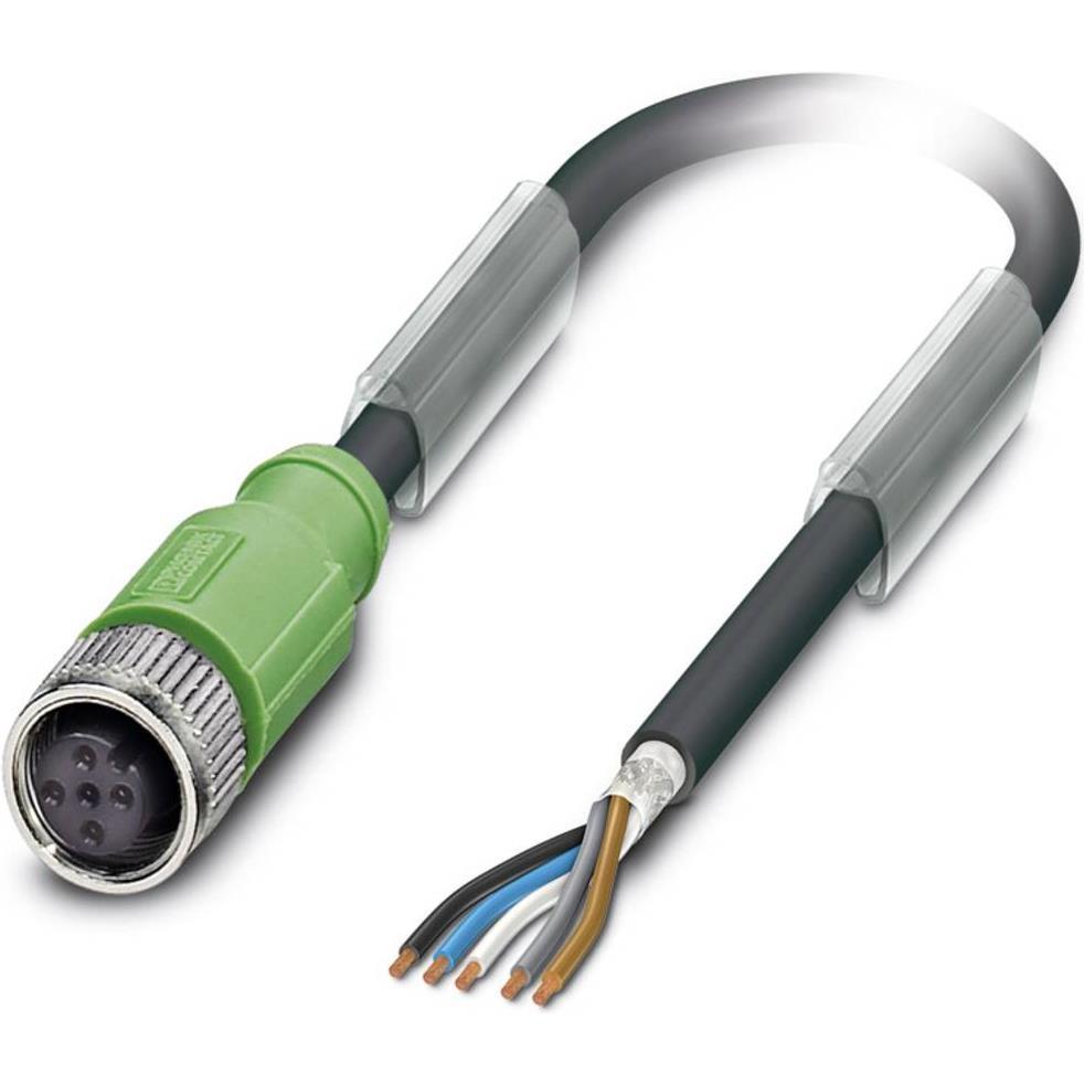 Phoenix Contact Sensor-/Aktor-Steckverbinder, Elektronikkabel + Stecker, Schwarz, Grau