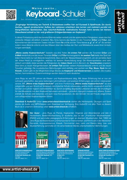 Produktbild Meine zweite Keyboardschule! (Deutsch, Jens Rupp, 2018)
