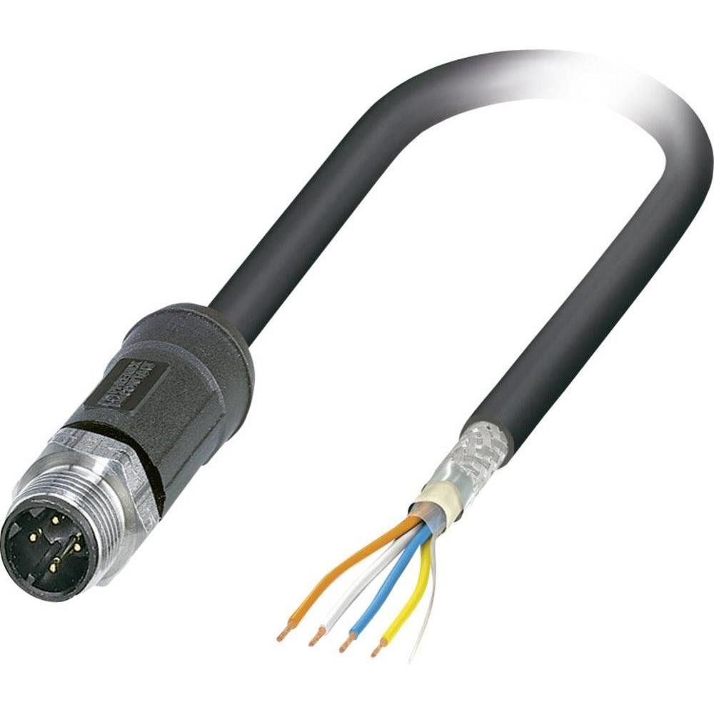 Phoenix Contact Sensor-/Aktor-Datensteckverbin, Elektronikkabel + Stecker, Schwarz