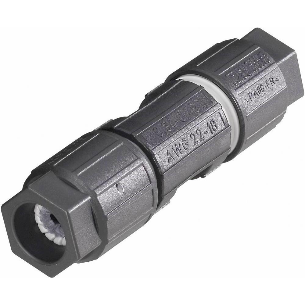 Phoenix Contact Leitungsverbinder-QUICKON 1642, Elektronikkabel + Stecker, Schwarz
