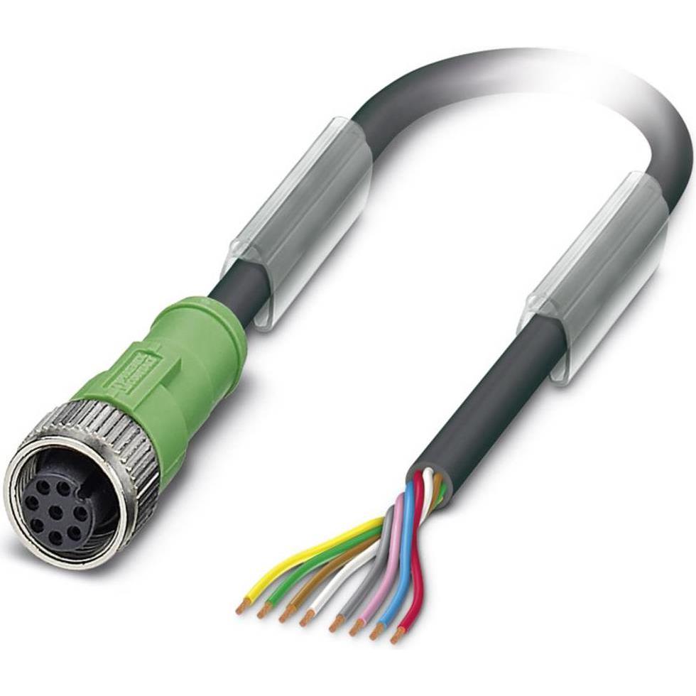 Thumbnail - Phoenix Contact Sensor-/Aktor-Steckverbinder, Elektronikkabel + Stecker, Schwarz
