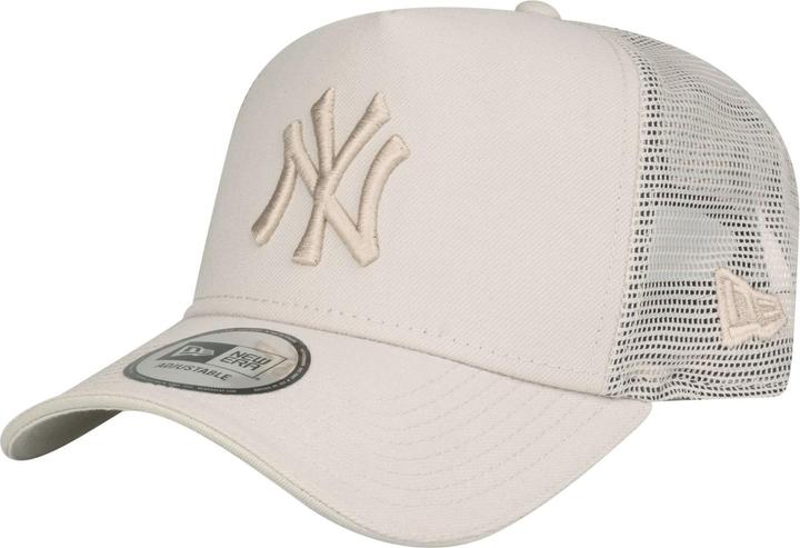 Produktbild New Era A-Frame Trucker Cap - New York Yankees beige tonal