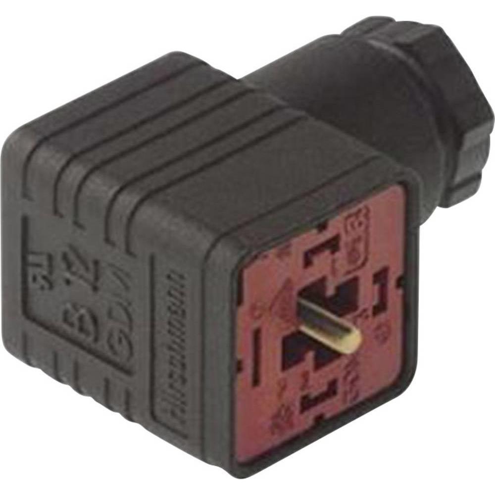 Hirschmann Rechteck-Steckverbinder GDM -, Elektronikkabel + Stecker, Schwarz