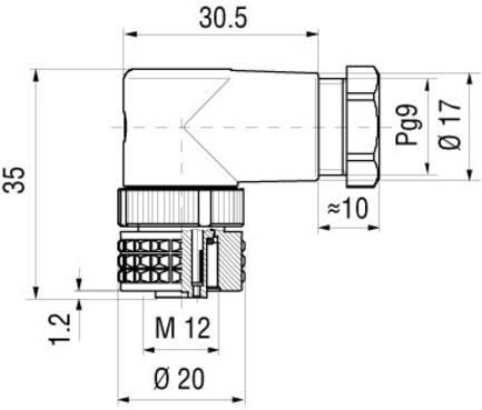 Actual product image Hirschmann Sensor/actuator connector