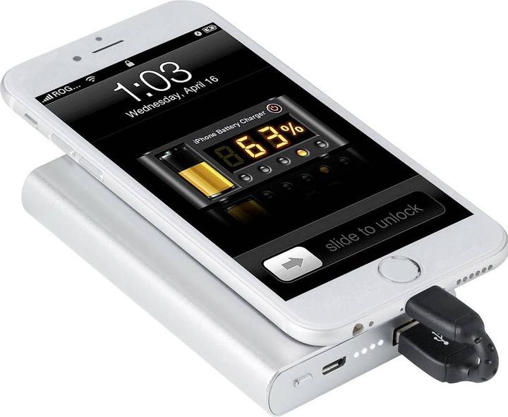 Actual product image Renkforce USB-Anschlusskabel A/Lightning mit Ein-/Aus-Schalter 0.3 m (0.30 m, USB 2.0, 2.50 W)